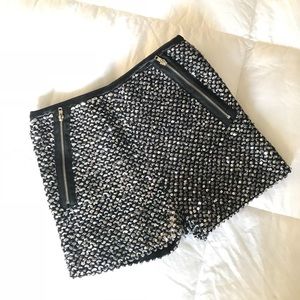 Sequin Zipper Pocket Shorts